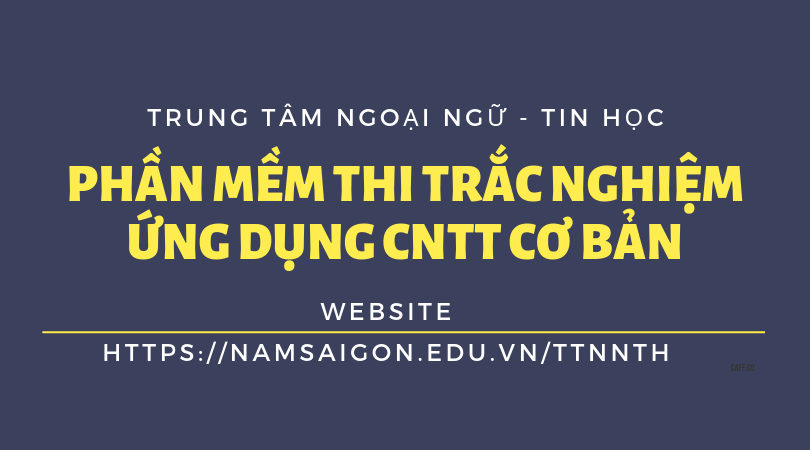 PHAN MEM UNG DUNG CONG NGHE THONG TIN CO BAN