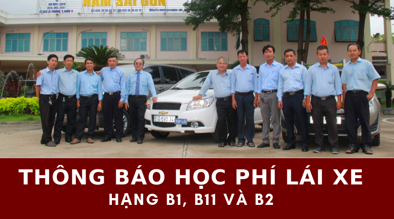 ThÔng BÁo HỌc PhÍ LÁi Xe